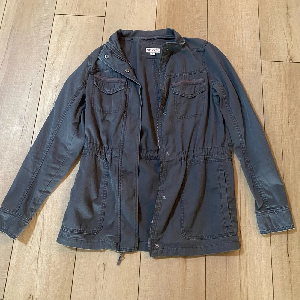 Merona Gray Utility Jacket  | size Medium